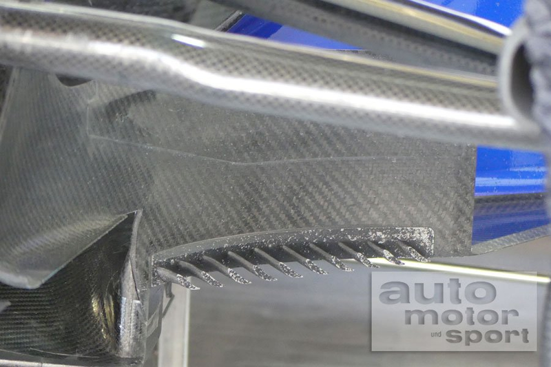 “#F1: some small jags on bargeboard of #Sauber C36.” @AlbertFabrega